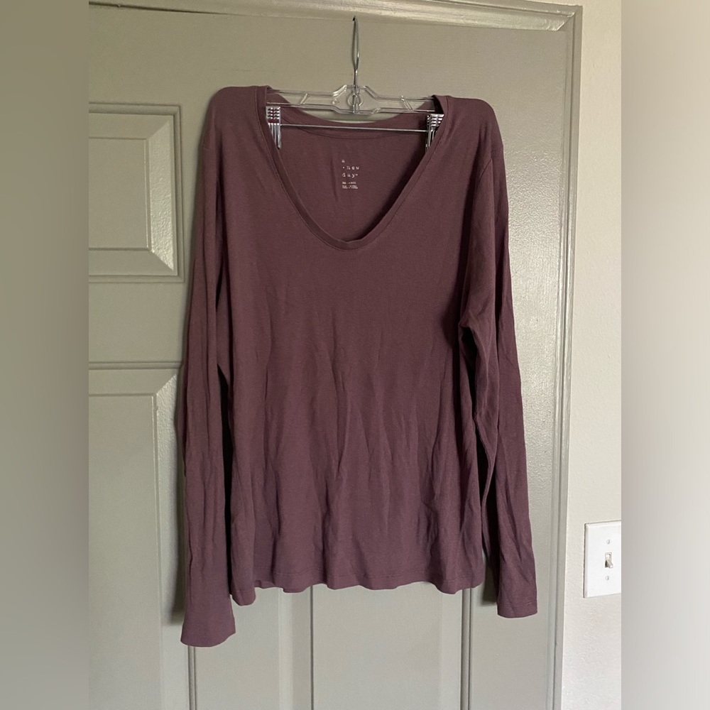 Target purple scoop neck sweater
